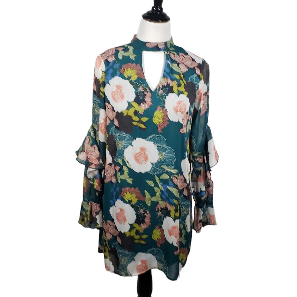 As U Wish Women's size Small Floral Short Dress NWT